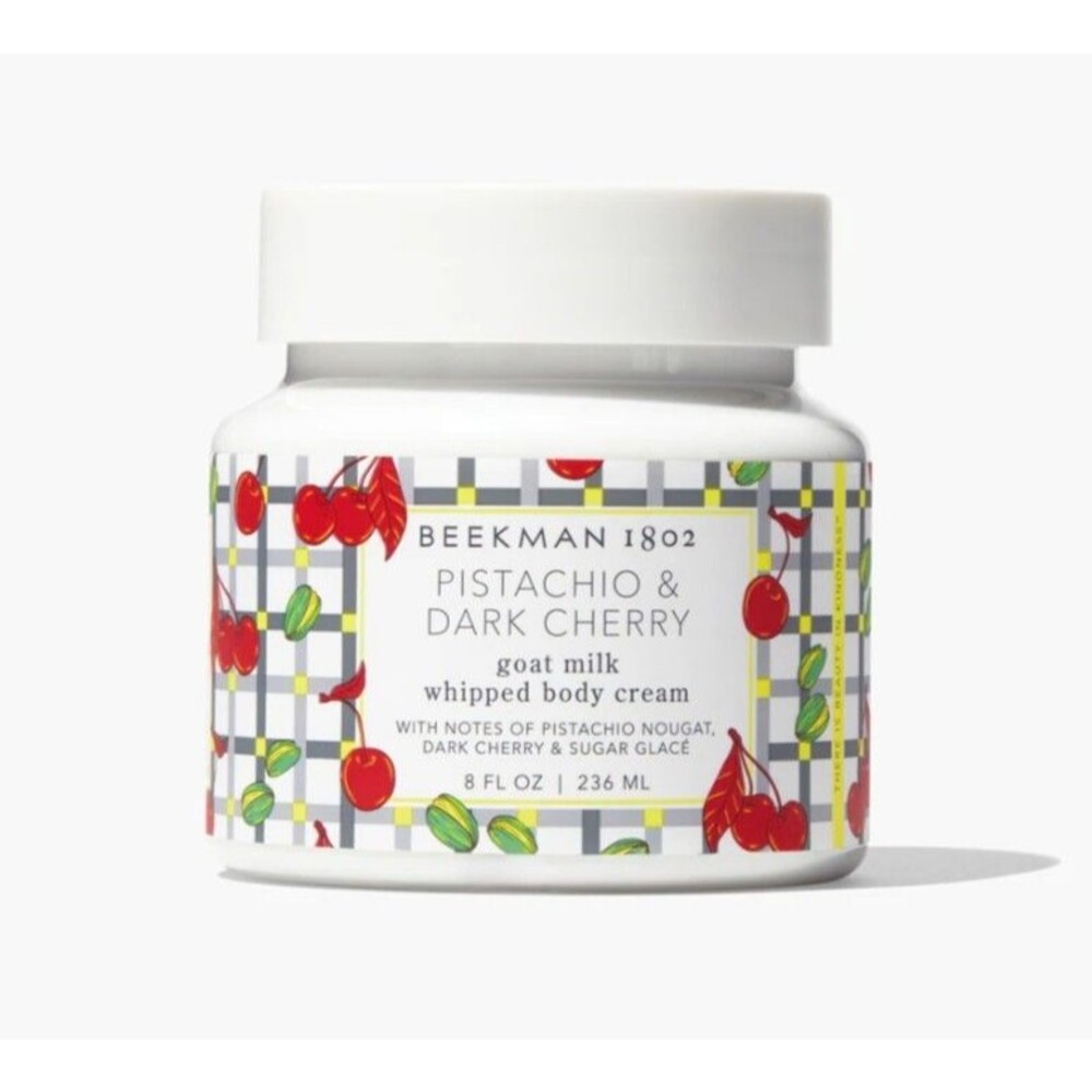 Beekman 1802 Pistachio & Dark Cherry Goat Milk Whipped Body Cream 8oz Sealed